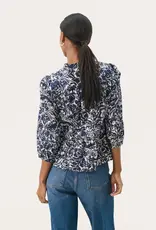 Part Two Nickeline Navy Floral Blouse