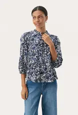 Part Two Nickeline Navy Floral Blouse