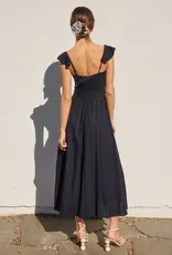 Dress Forum Heaven Sent Bustier Flutter Sleeve Dress in Navy