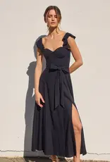 Dress Forum Heaven Sent Bustier Flutter Sleeve Dress in Navy