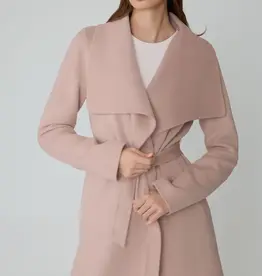 Soia and Kyo Soia & Kyo - Brigette Belted Light Wool Coat in Blush