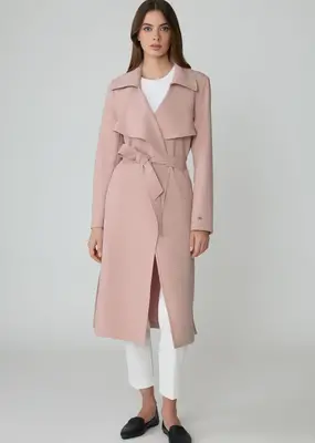 Soia and Kyo Soia & Kyo - Dimitra Relaxed Fit Trench Coat in Blush Pink