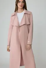Soia and Kyo Dimitra Relaxed Fit Trench Coat in Blush Pink