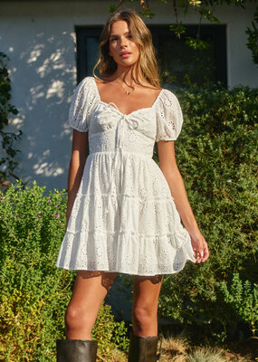 Dress Forum Laters Baby Eyelet Mini Dress *Only One Left - Small*
