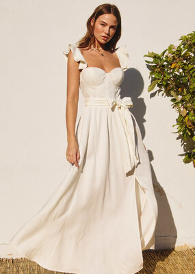 Dress Forum Heaven Sent Bustier Flutter Dress in Ivory