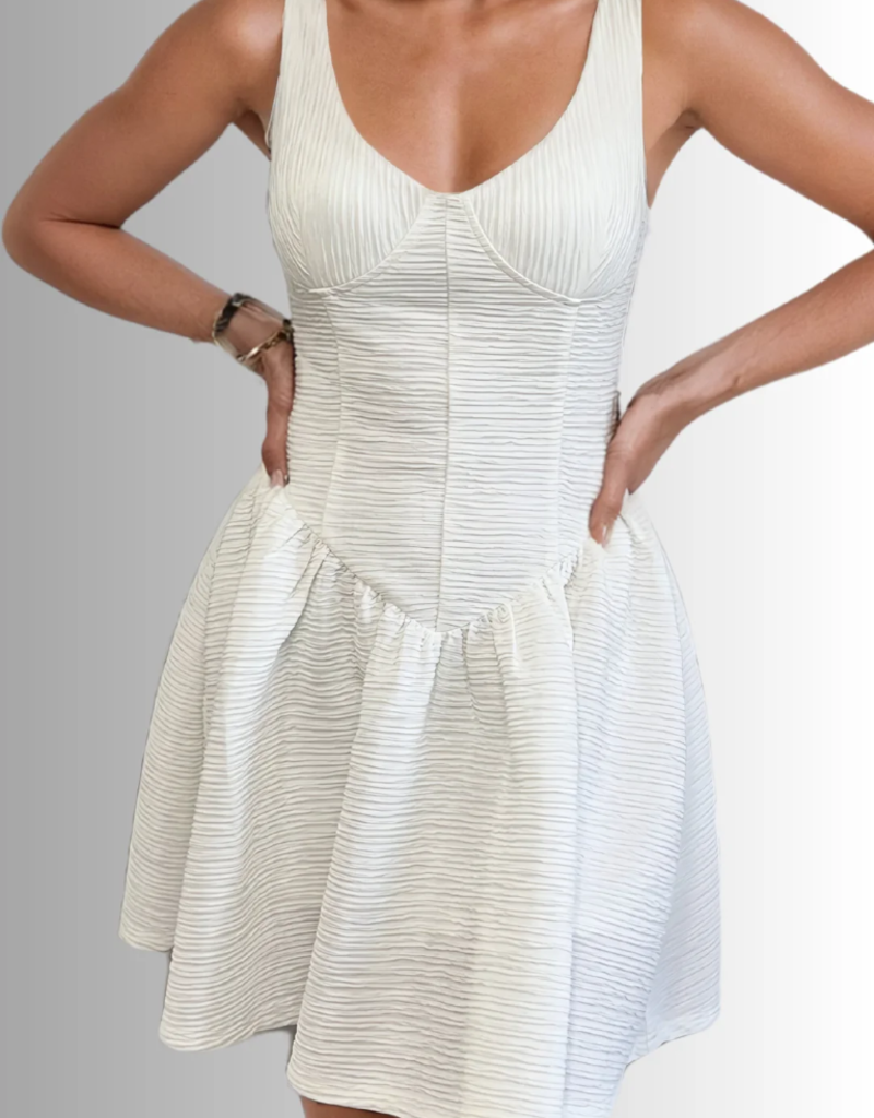 Privilege Elliot Crepe Ballerina Dress
