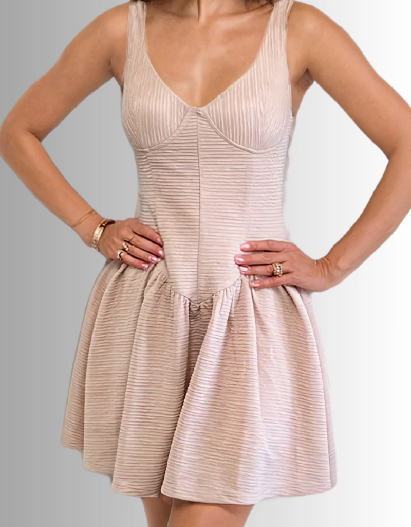 Privilege Elliot Crepe Ballerina Dress