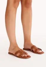 Billini Gordy Sandal in Tan with Gold Stud