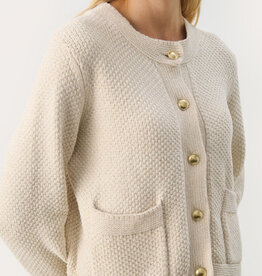 Part Two Mika Chenille Cardigan with Gold Buttons