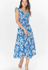 Greylin Daria Smocked Print Midi Dress