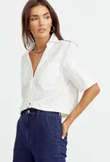 Greylin Maria Cotton Twist Front Shirt with Dipped Back Hem