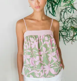 Greylin Naeli Sleeveless Top With Contrast Detail