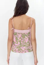Greylin Naeli Print Sleeveless Top With Contrast Detail