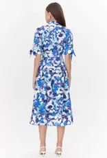 Adelyn Rae Mona Textured Drop Waist Midi Dress