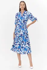Adelyn Rae Mona Textured Drop Waist Midi Dress