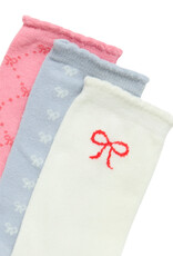 ICHI Accessories Bow Sock 3 Pack
