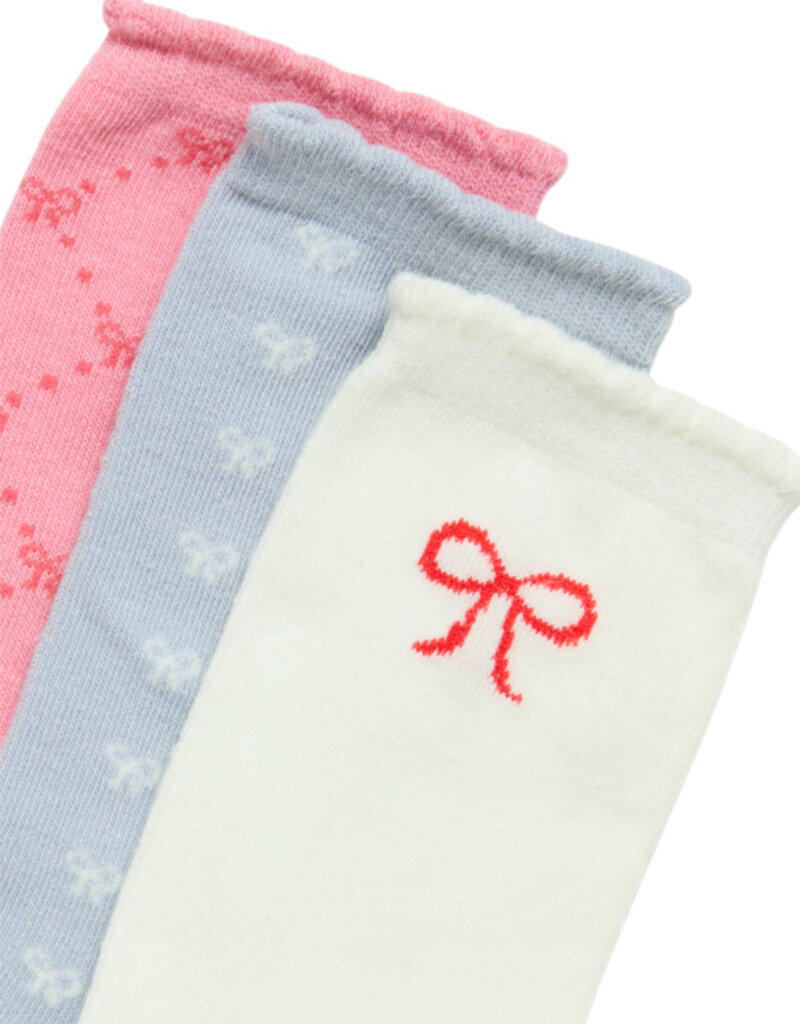 ICHI Accessories Bow Sock 3 Pack