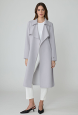 Soia and Kyo Dimitra Relaxed Fit Trench Coat in Stone