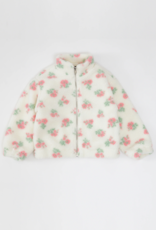 Brunette the Label Brunette the Label - Kids Full Zip Floral Sherpa Jacket