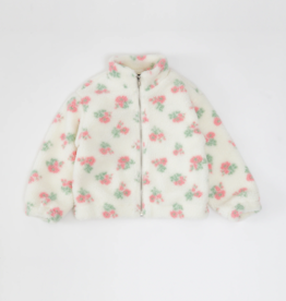 Brunette the Label Brunette the Label - Kids Full Zip Floral Sherpa Jacket *Two Colours*