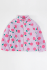 Brunette the Label Brunette the Label - Kids Full Zip Floral Sherpa Jacket