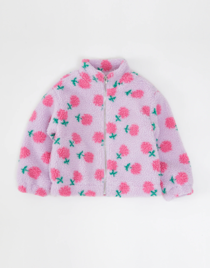 Brunette the Label Brunette the Label - Kids Full Zip Floral Sherpa Jacket