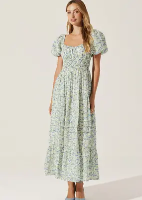 ASTR Florentina Tiered Maxi Dress
