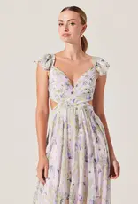 ASTR Primrose Pleated Floral Dress