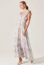 ASTR Primrose Pleated Floral Dress