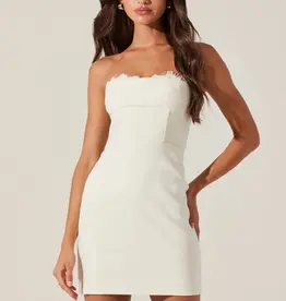 ASTR Melani Mini Dress With Peekaboo Lace