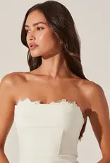 ASTR Melani Mini Dress With Peekaboo Lace (FINAL SALE)