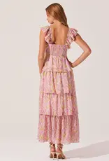 ASTR Midsummer Dress in Pink Floral