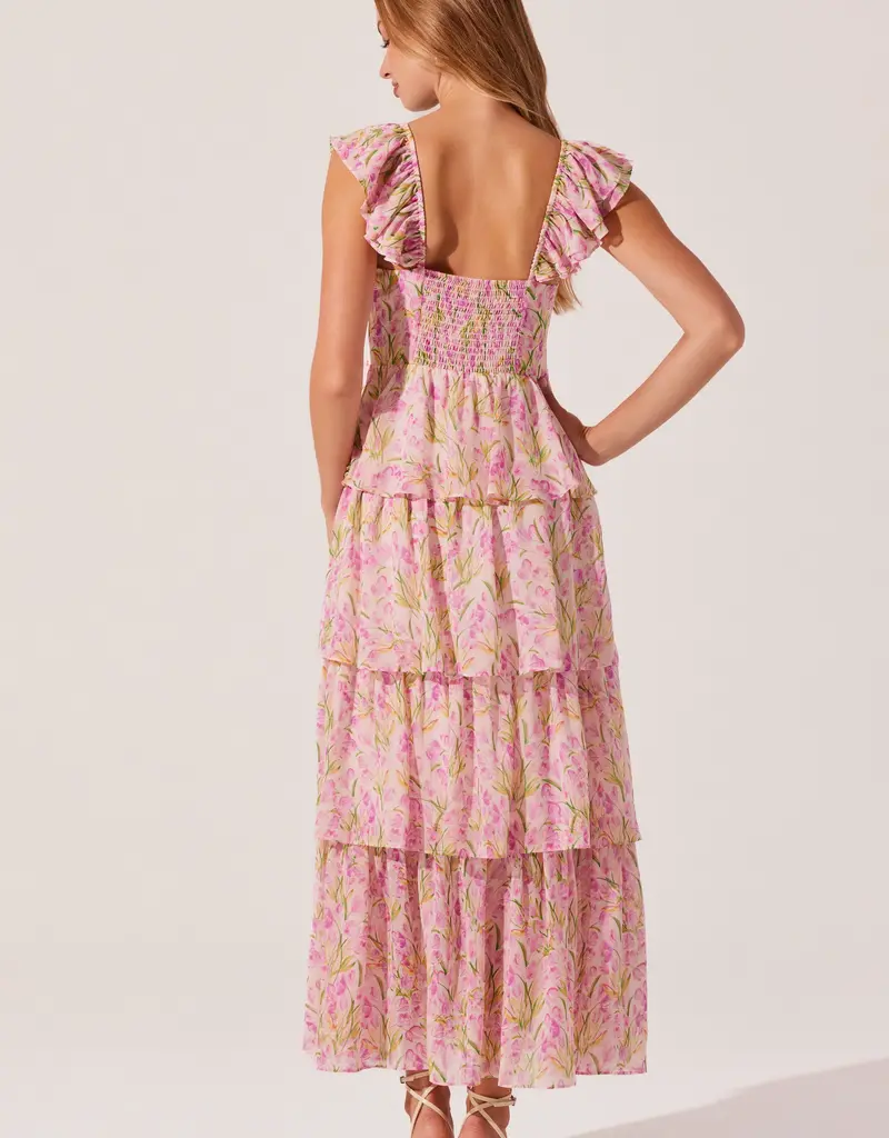 ASTR Midsummer Dress in Pink Floral