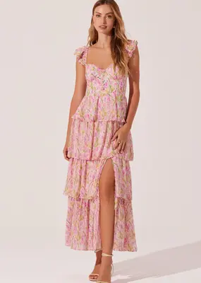 ASTR Midsummer Dress in Pink Floral