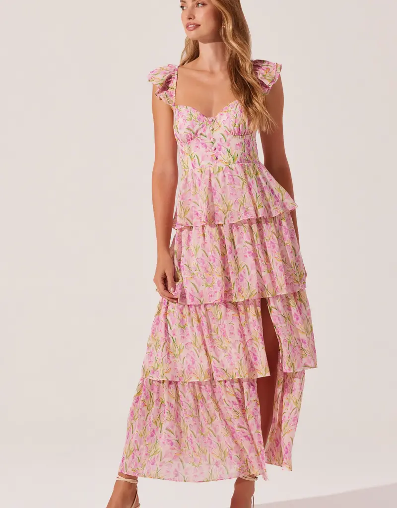 ASTR Midsummer Dress in Pink Floral