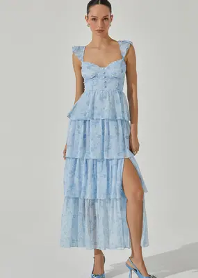 ASTR Midsummer Dress in Blue Floral