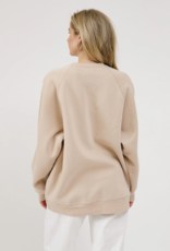 Brunette the Label Brunette Varsity NYBF Crew in Washed Tan