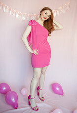 Adelyn Rae Avery One Shoulder Tie Mini Dress (FINAL SALE)