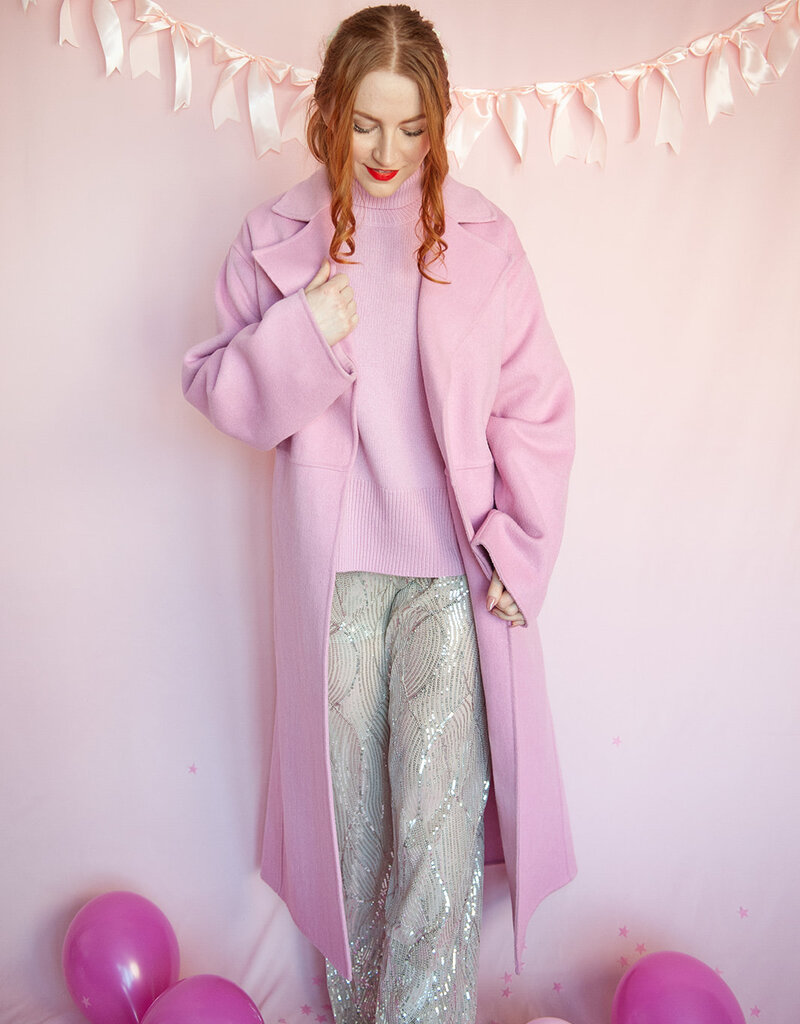 InWear Tilla Long Coat in Cashmere Rose (FINAL SALE)