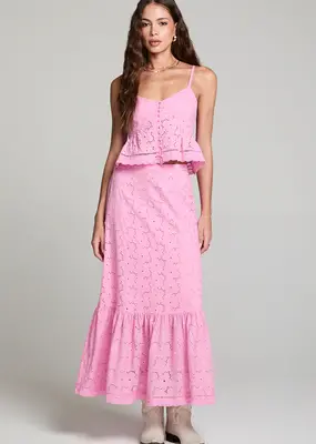 Saltwater Luxe Tatum Maxi Skirt in Pink