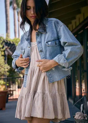 Saltwater Luxe Sofia Embroidered Denim Jacket