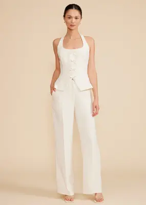 Lucy Paris Clementine Longline Vest Top with Bow Detail