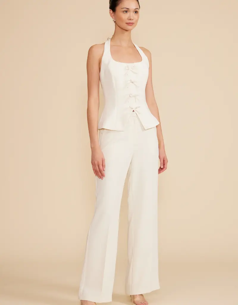 Lucy Paris Clementine Longline Vest Top with Bow Details