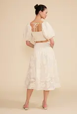 Lucy Paris Pippa Floral Puff Sleeve Crop Top