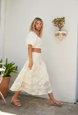 Lucy Paris Pippa Midi Floral Midi Skirt