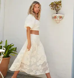 Lucy Paris Pippa Midi Floral Midi Skirt