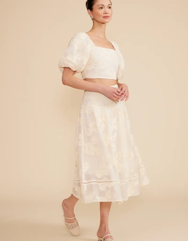 Lucy Paris Pippa Midi Floral Midi Skirt