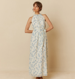 Indi and Cold Manuella Adjustable Halter Neck Maxi Dress