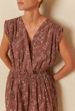 Indi and Cold Harmony Crossover Elastic Cotton Maxi Dress