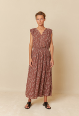 Indi and Cold Harmony Crossover Elastic Cotton Maxi Dress